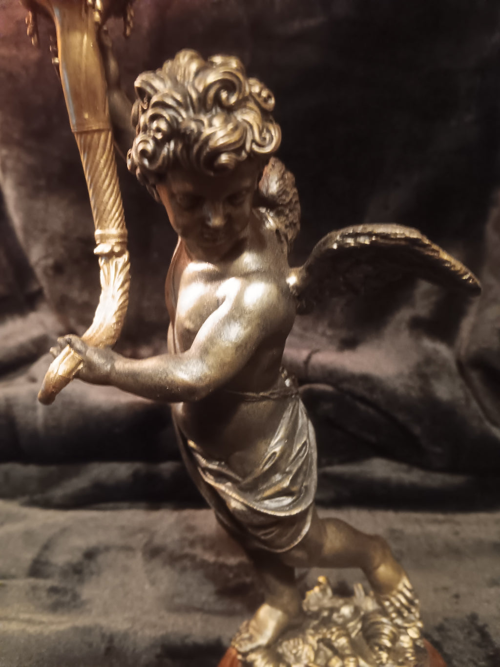Titanic Lighted 13-Inch Grand Staircase Cherub — Aft