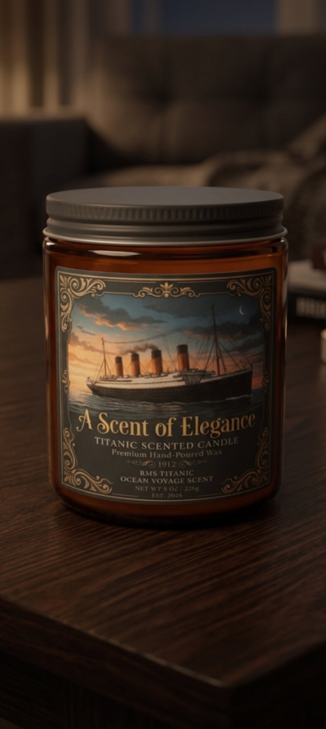 Titanic: Scent of Elegance Candle — Ocean Voyage