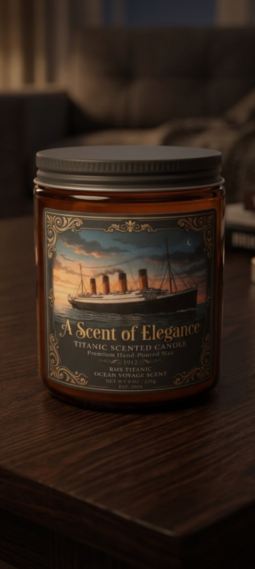 Titanic: Scent of Elegance Candle — Ocean Voyage