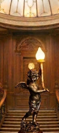 Titanic Grand Staircase 13 inch Lighted Cherub